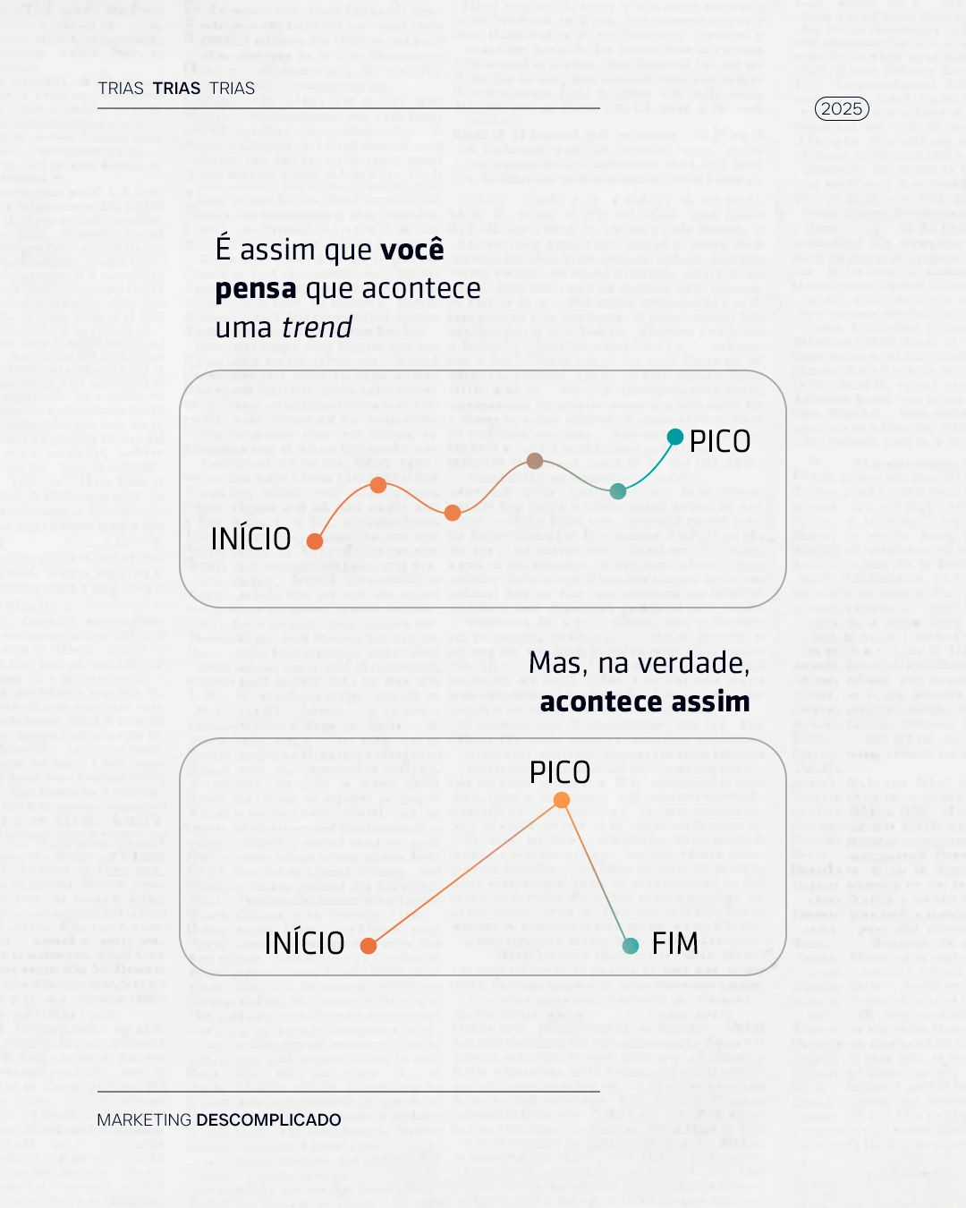 Post da TRIAS no Instagram sobre marketing digital