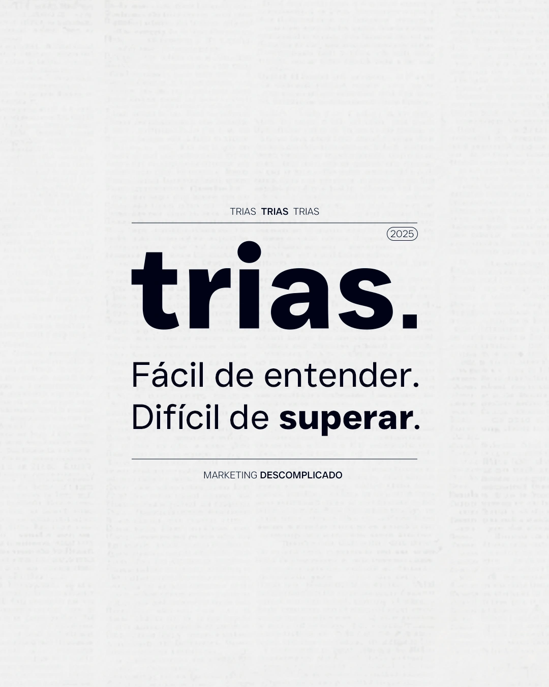 Post da TRIAS no Instagram sobre marketing digital